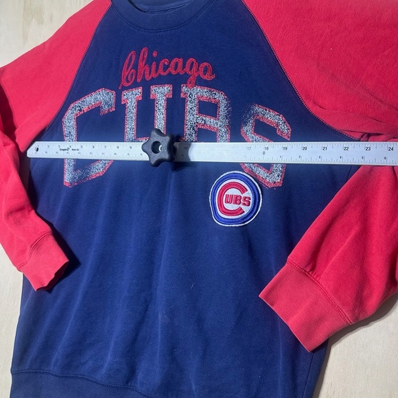 Chicago Cubs Vintage Sweatshirt Large Medium Long Sleeve Carl Banks MLB Men’s - Picture 4 of 9